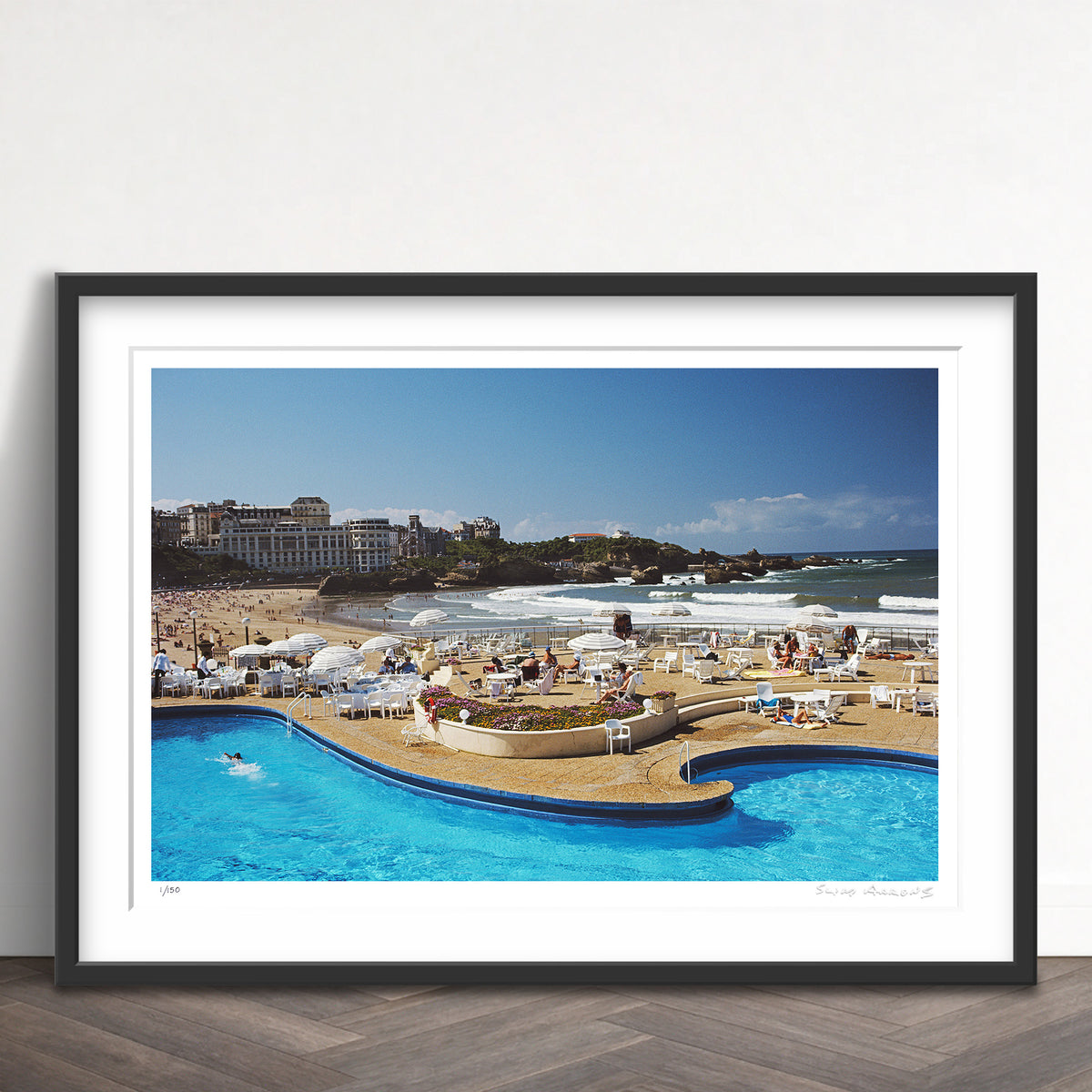 Slim Aarons Limited Edition Estate Stamped hotel du palais biarritz limited edition 475371025 Framed
