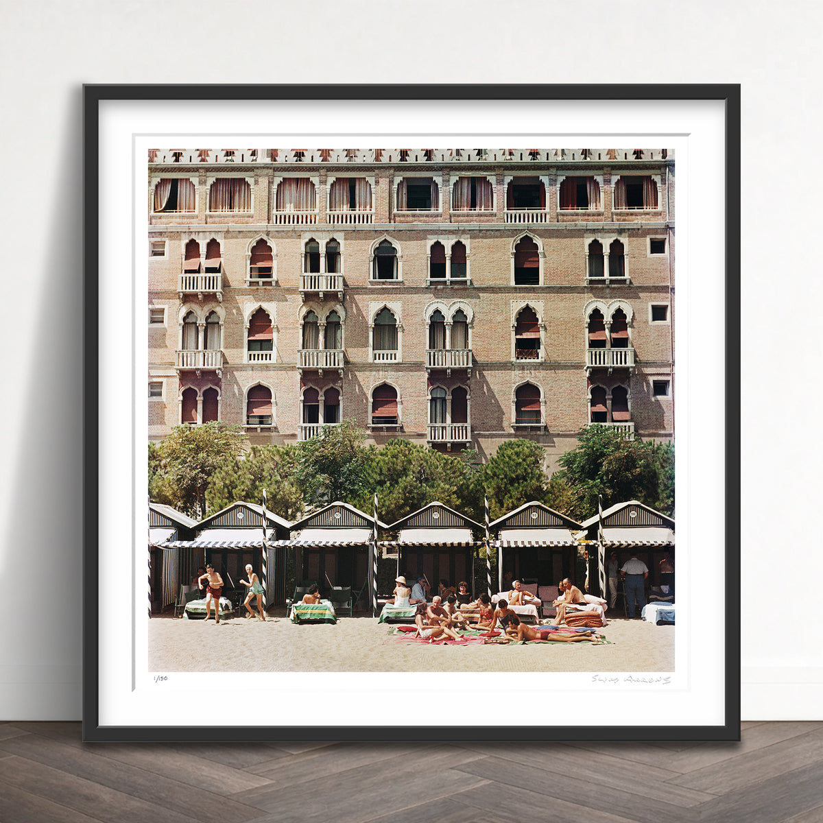 Slim Aarons Limited Edition Estate Stamped hotel excelsior limited edition 53438142 Framed