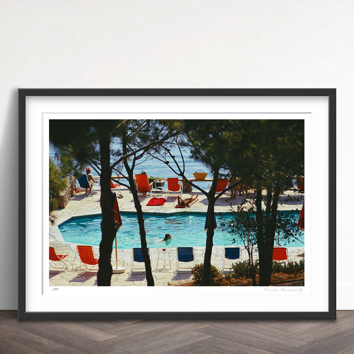 Slim Aarons Limited Edition Estate Stamped hotel il pellicano limited edition 87922972 Framed