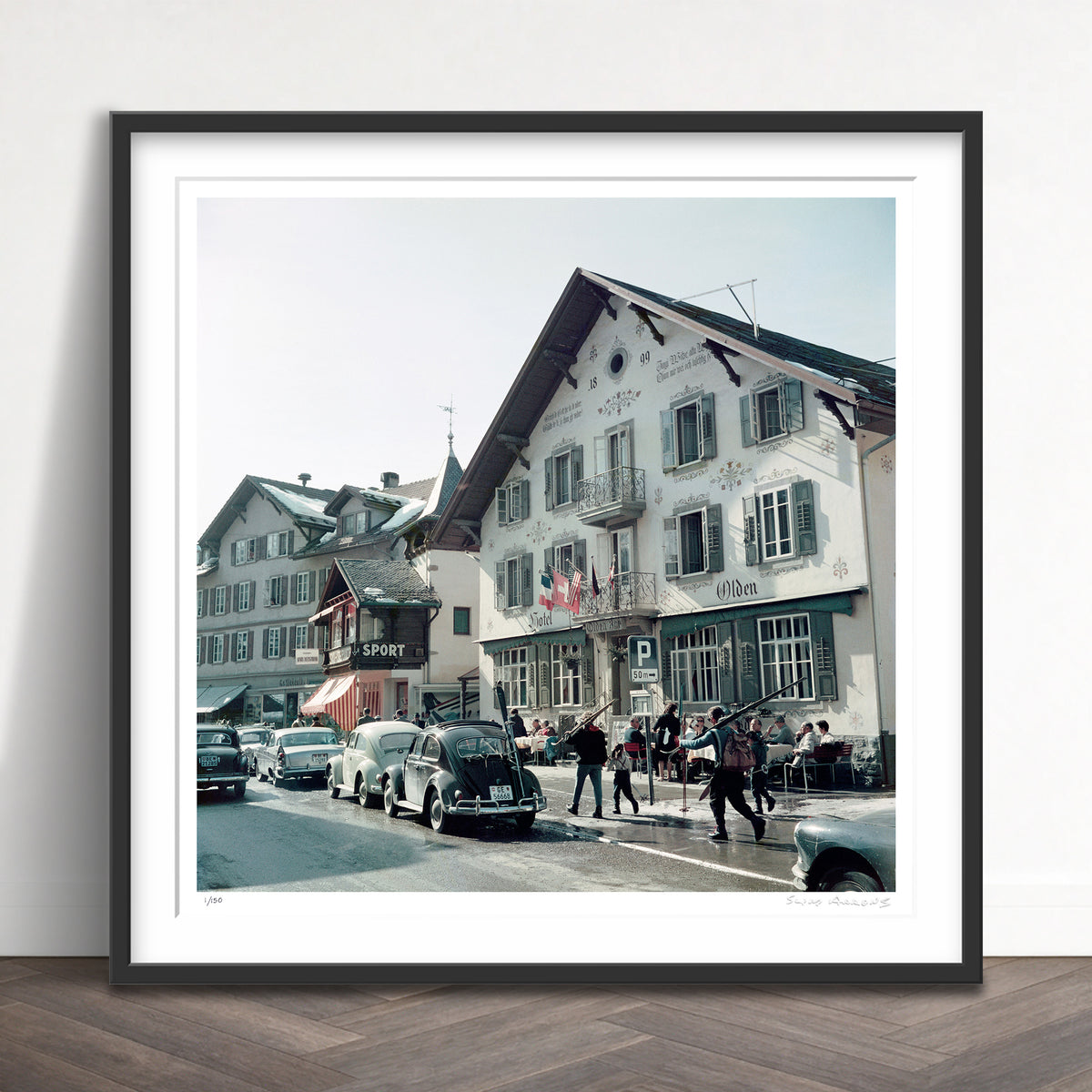 Slim Aarons Limited Edition Estate Stamped hotel olden limited edition 52043497 Framed