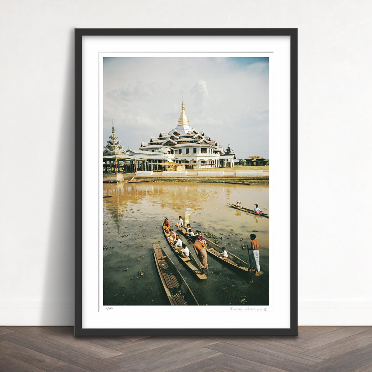 Slim Aarons Limited Edition Estate Stamped hpaung daw u pagoda limited edition 658692841 Framed
