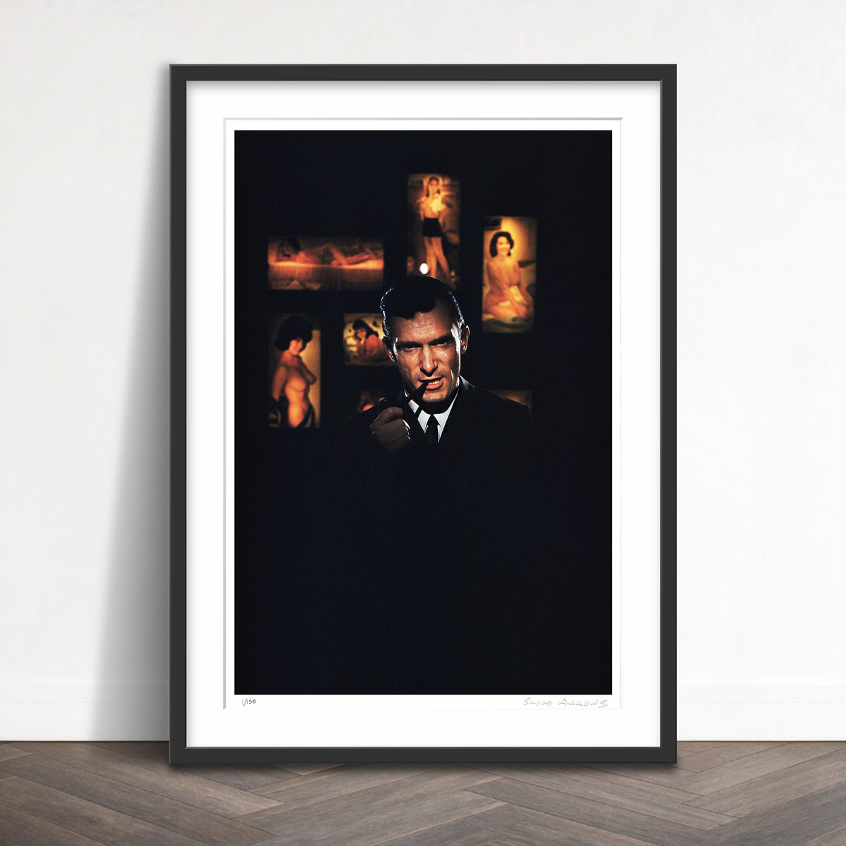 Slim Aarons Limited Edition Estate Stamped hugh hefner limited edition 110266635 Framed