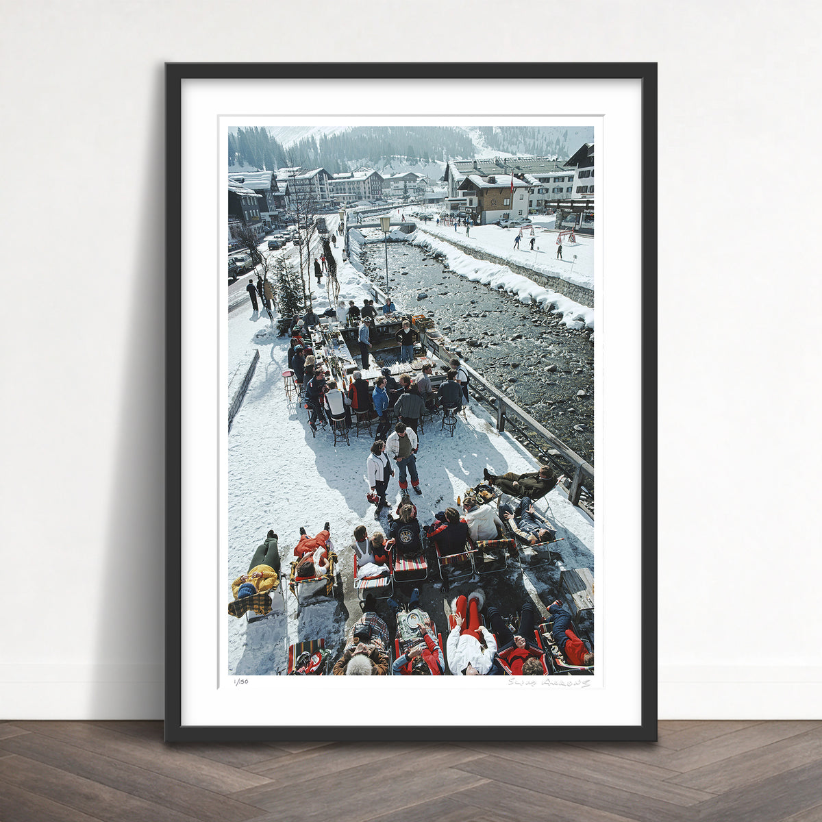 Slim Aarons Limited Edition Estate Stamped ice bar limited edition 607001981 Framed