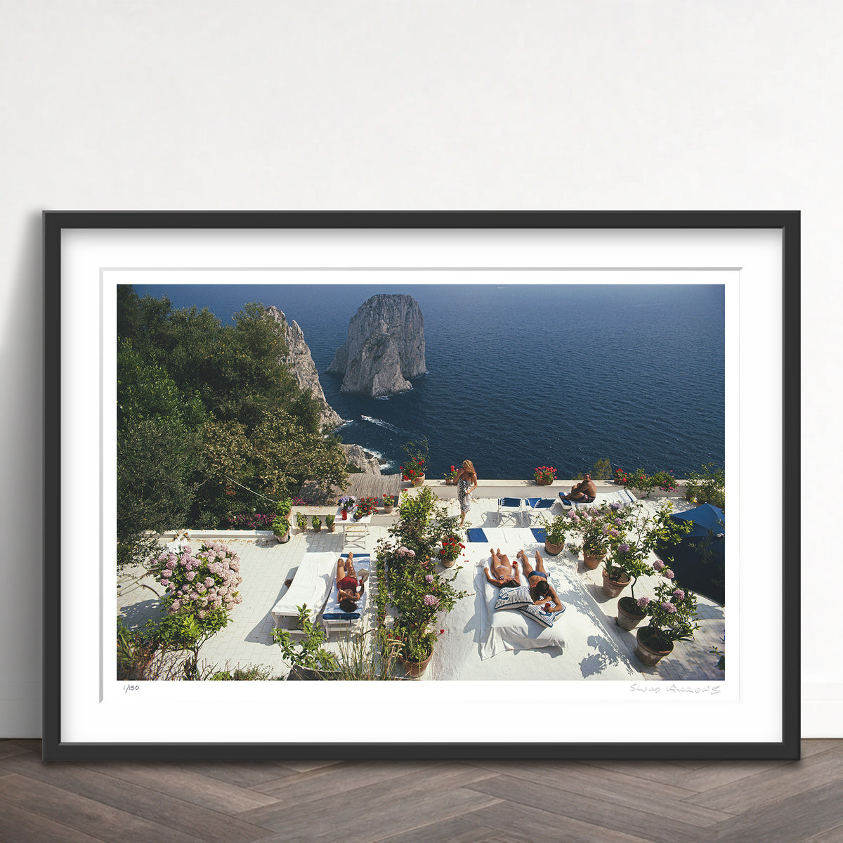 Slim Aarons Limited Edition Estate Stamped il canille limited edition 155762888 Framed