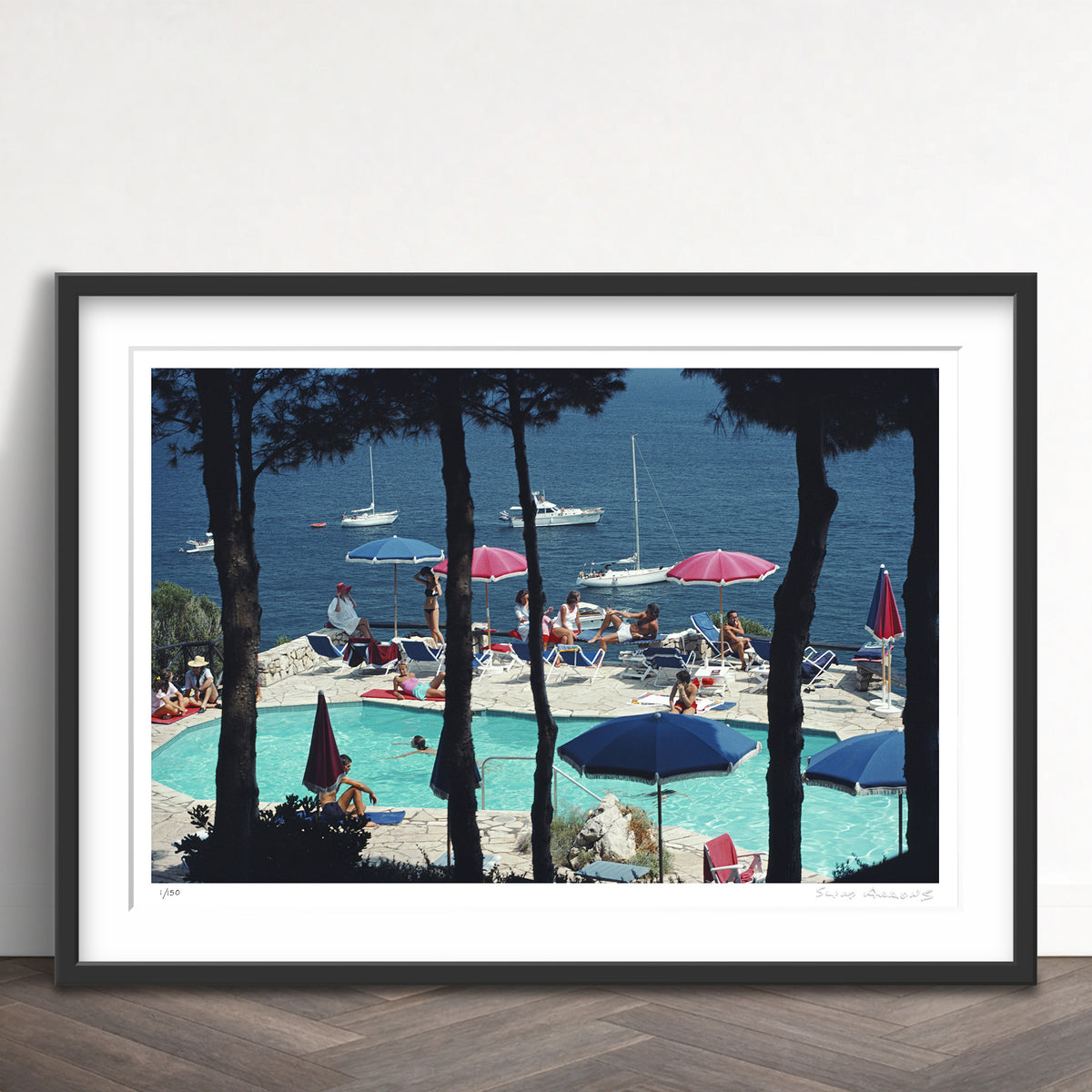 Slim Aarons Limited Edition Estate Stamped il pellicano hotel limited edition 87922927 Framed