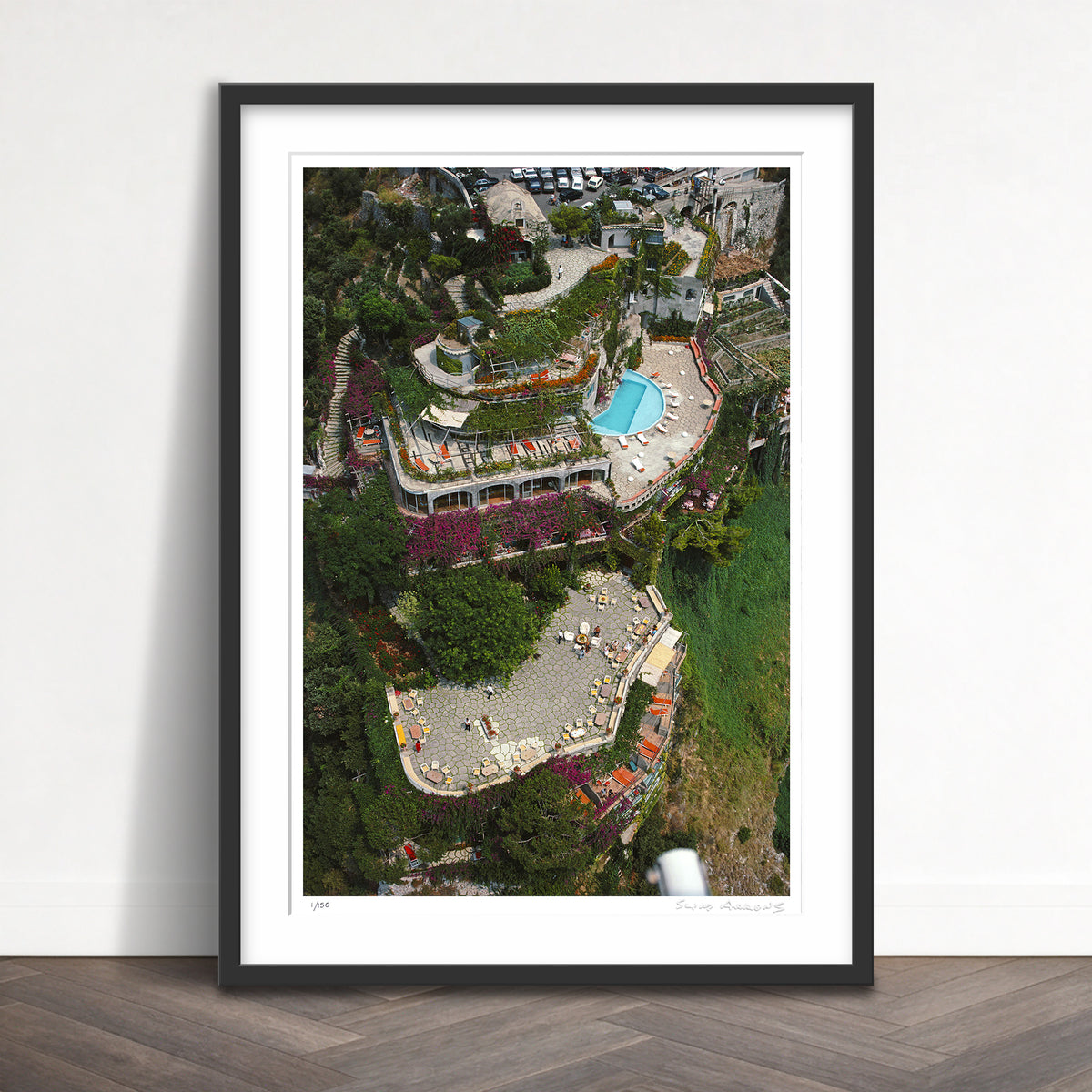 Slim Aarons Limited Edition Estate Stamped il san pietro di positano limited edition 670808773 Framed