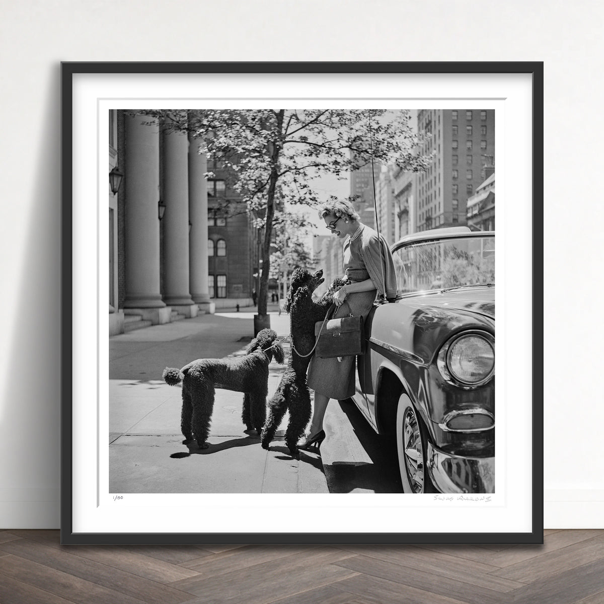 Slim Aarons Limited Edition Estate Stamped inga lindgren and poodles limited edition 1324732832 Framed