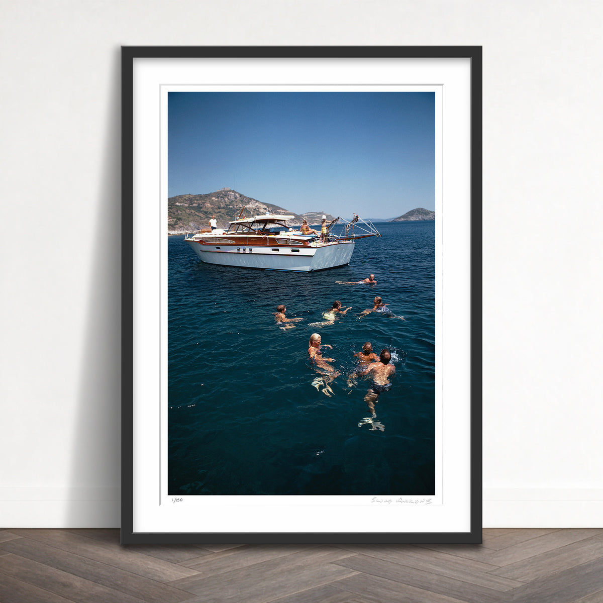 Slim Aarons Limited Edition Estate Stamped italian holiday limited edition 88154942 Framed