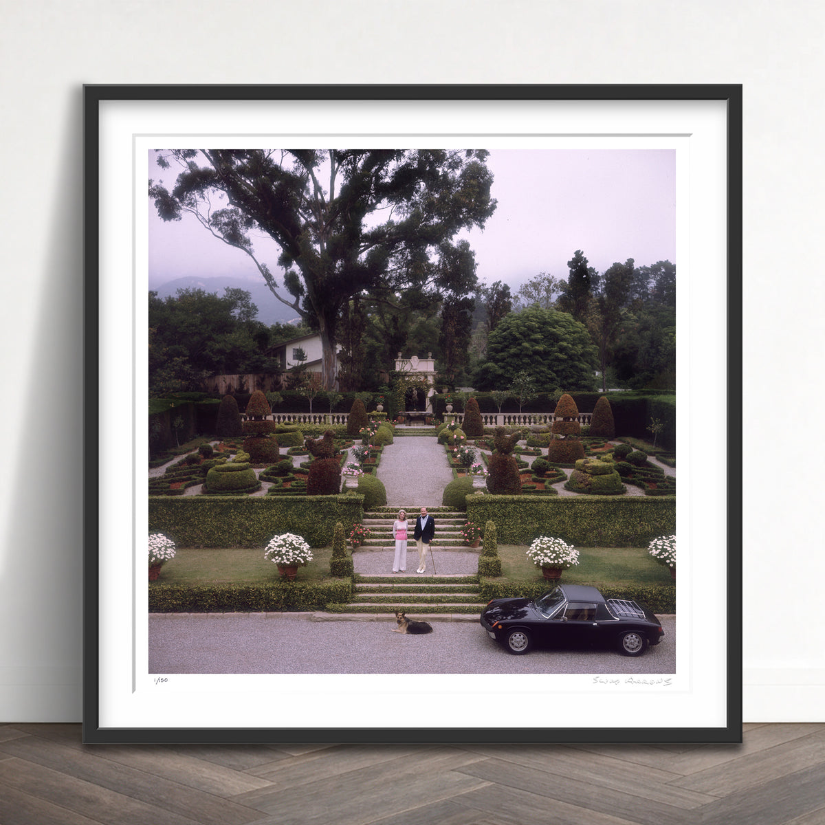 Slim Aarons Limited Edition Estate Stamped j gordon douglas limited edition 51246687 Framed