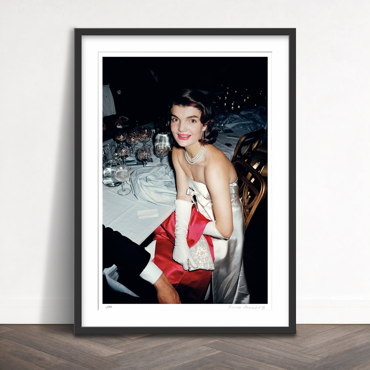 Slim Aarons Limited Edition Estate Stamped jackie k limited edition 2668217 Framed