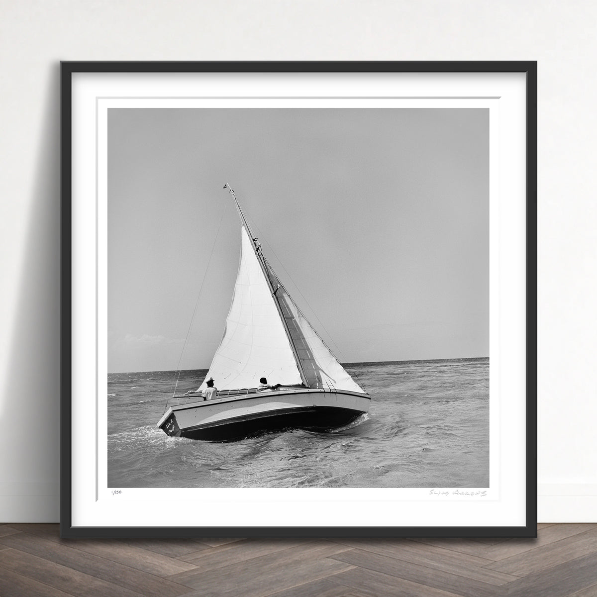 Slim Aarons Limited Edition Estate Stamped jamaica sea sailing limited edition 3245100 Framed