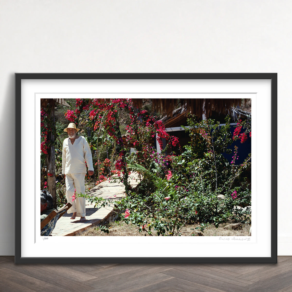 Slim Aarons Limited Edition Estate Stamped john huston limited edition 3165381 Framed