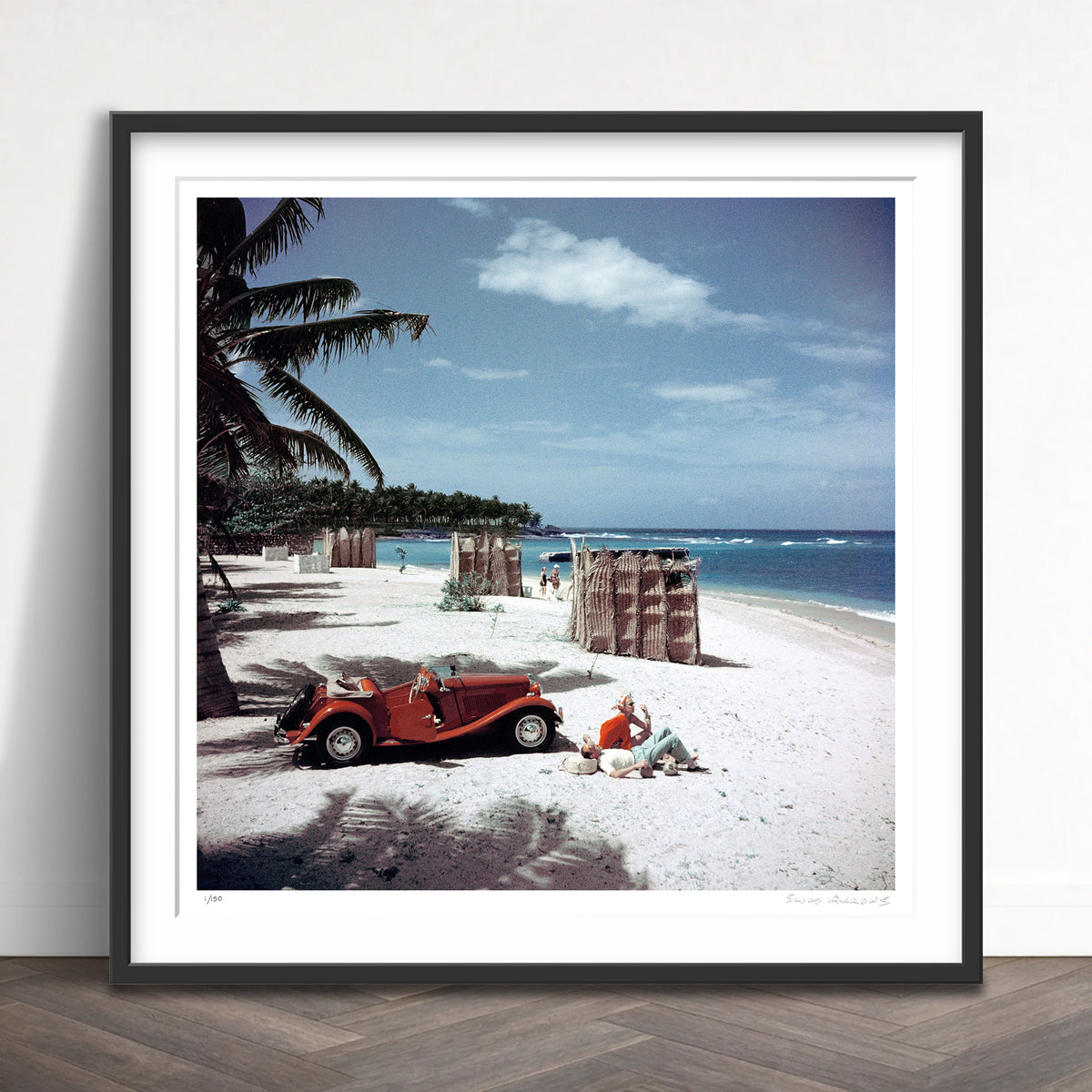 Slim Aarons Limited Edition Estate Stamped john rawlings limited edition 51246681 Framed