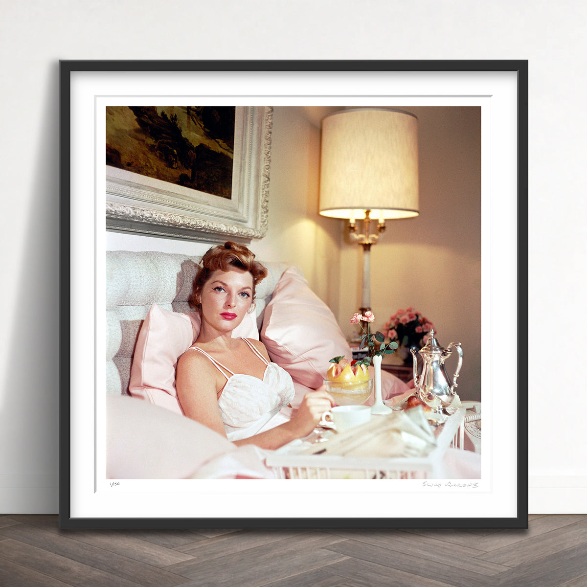 Slim Aarons Limited Edition Estate Stamped julie london limited edition 3088999 Framed