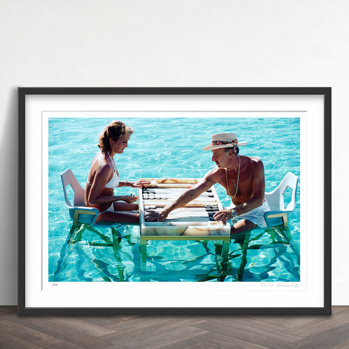 Slim Aarons Limited Edition Estate Stamped keep your cool limited edition 2695027 Framed