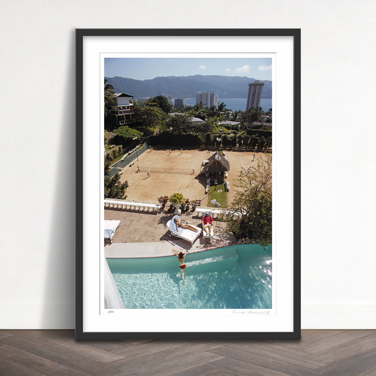 Slim Aarons Limited Edition Estate Stamped la barranca limited edition 670809333 Framed