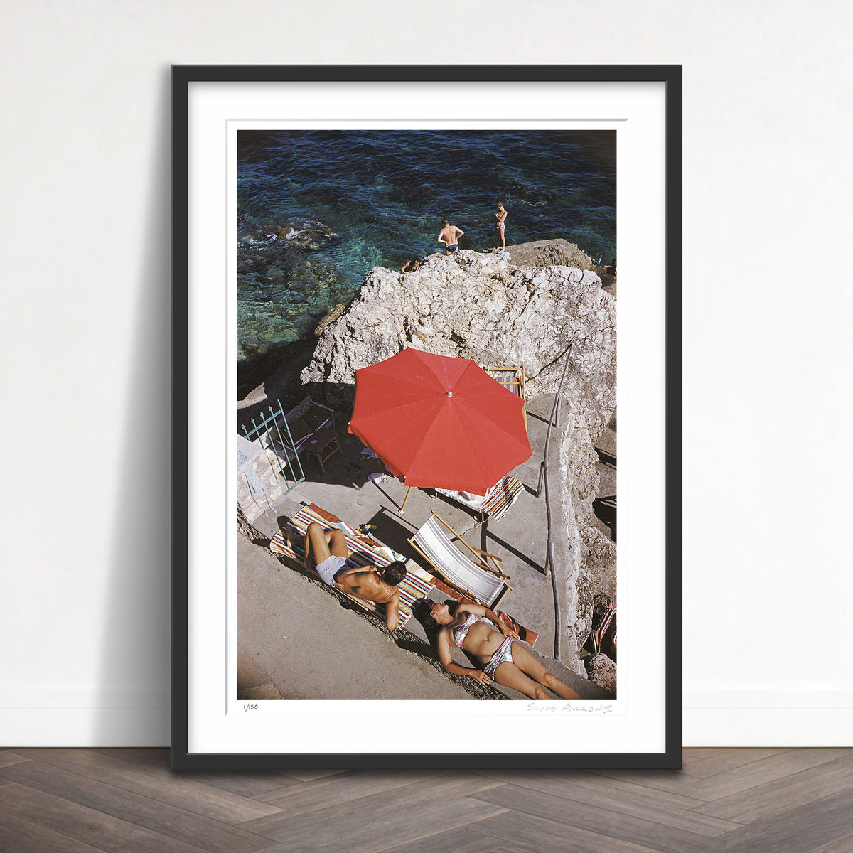 Slim Aarons Limited Edition Estate Stamped la canzone del mare limited edition 134001037 Framed
