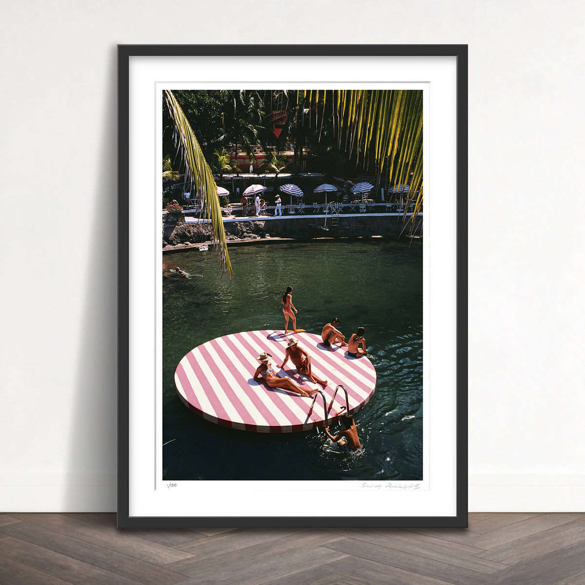 Slim Aarons Limited Edition Estate Stamped la concha beach club limited edition 77442143 Framed