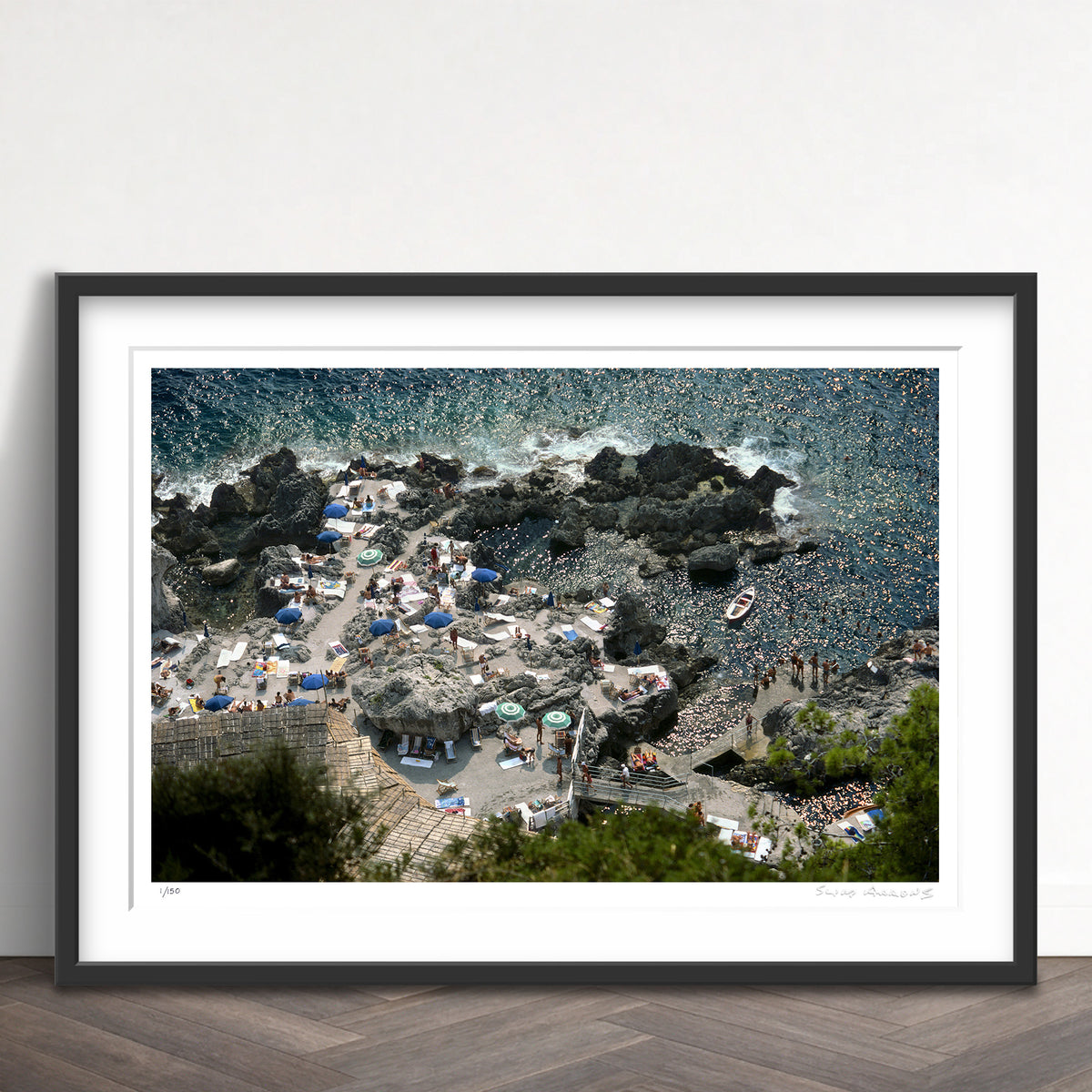Slim Aarons Limited Edition Estate Stamped la fonteline limited edition 155762889 Framed