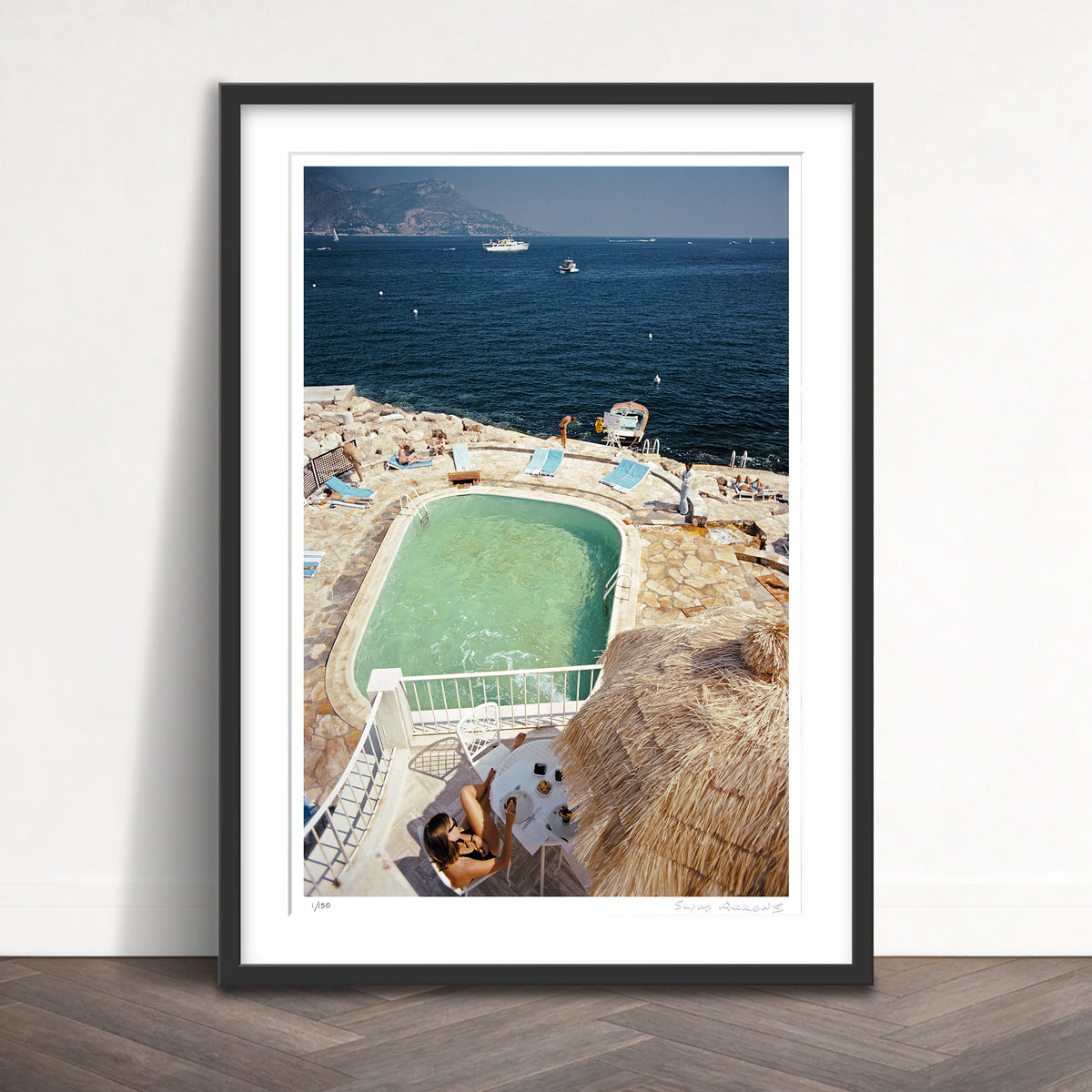 Slim Aarons Limited Edition Estate Stamped la voile dor limited edition 670809433 Framed