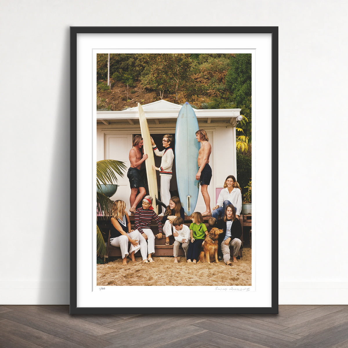 Slim Aarons Limited Edition Estate Stamped laguna beach limited edition 89440730 Framed