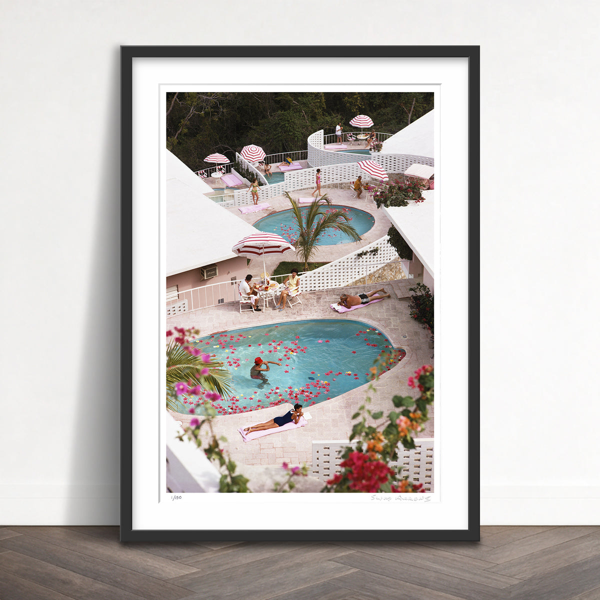 Slim Aarons Limited Edition Estate Stamped las brisas hotel limited edition 77442624 Framed