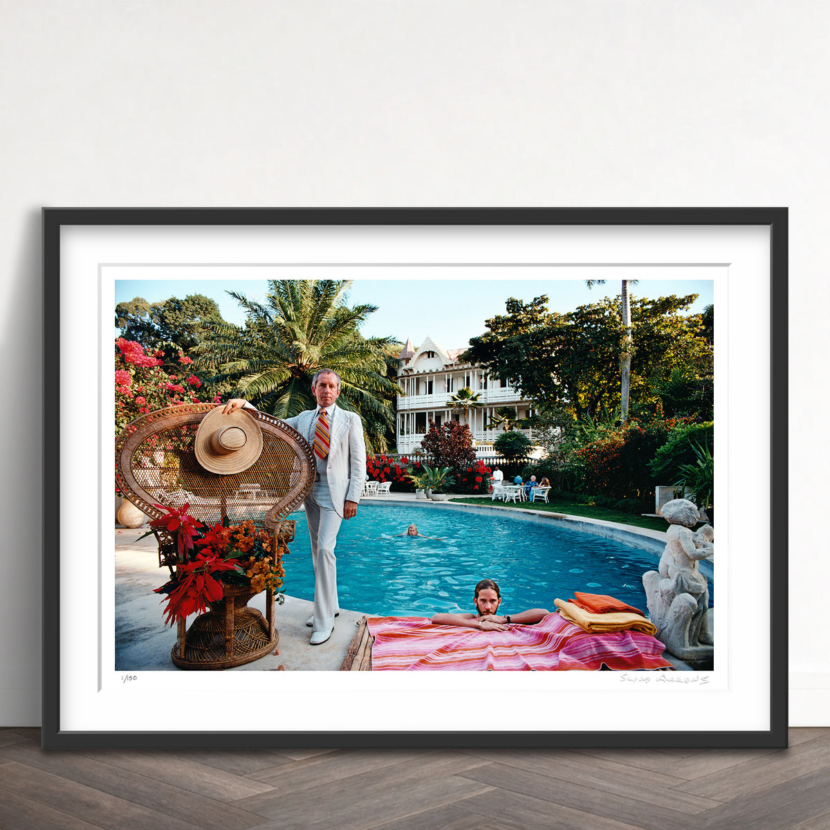 Slim Aarons Limited Edition Estate Stamped lawrence peabody ii limited edition 51246676 Framed