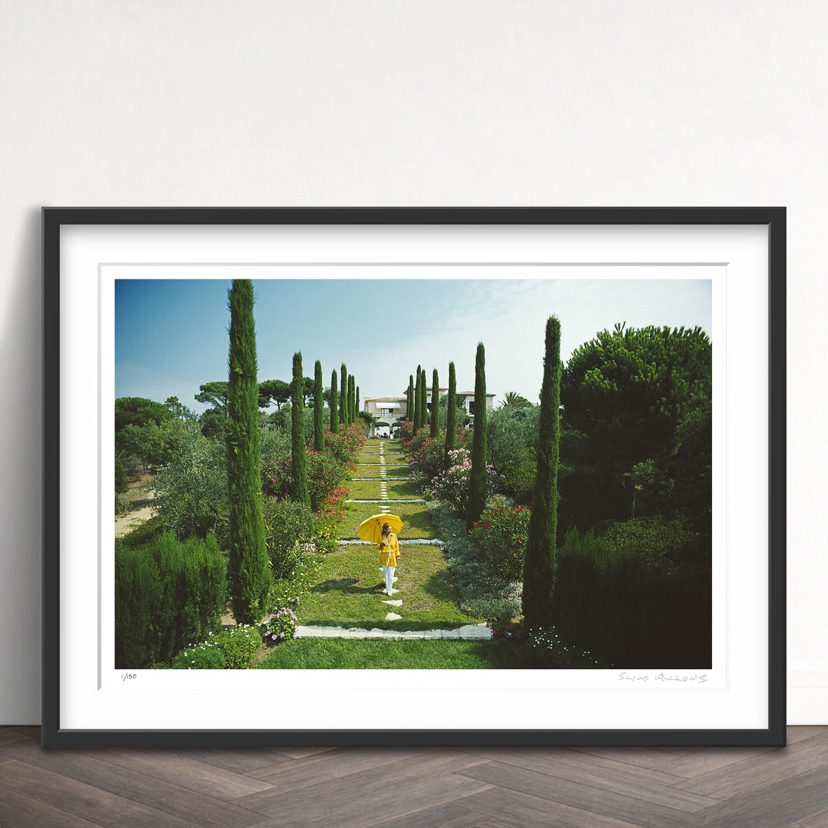 Slim Aarons Limited Edition Estate Stamped les sophores limited edition 102060768 Framed