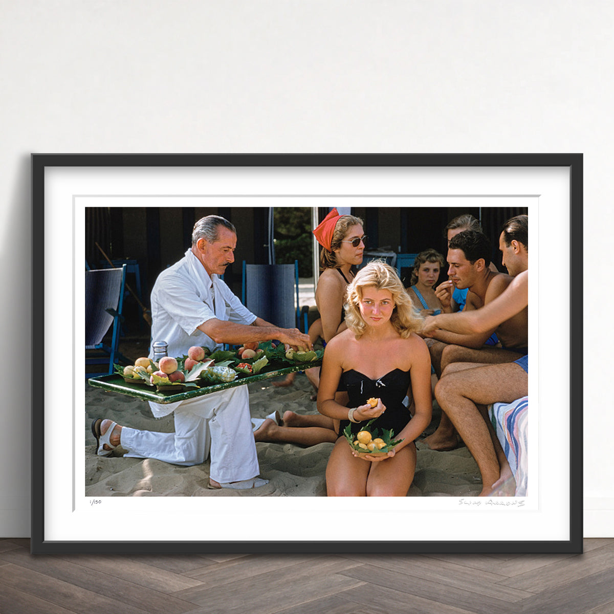 Slim Aarons Limited Edition Estate Stamped lido life limited edition 745210113 Framed