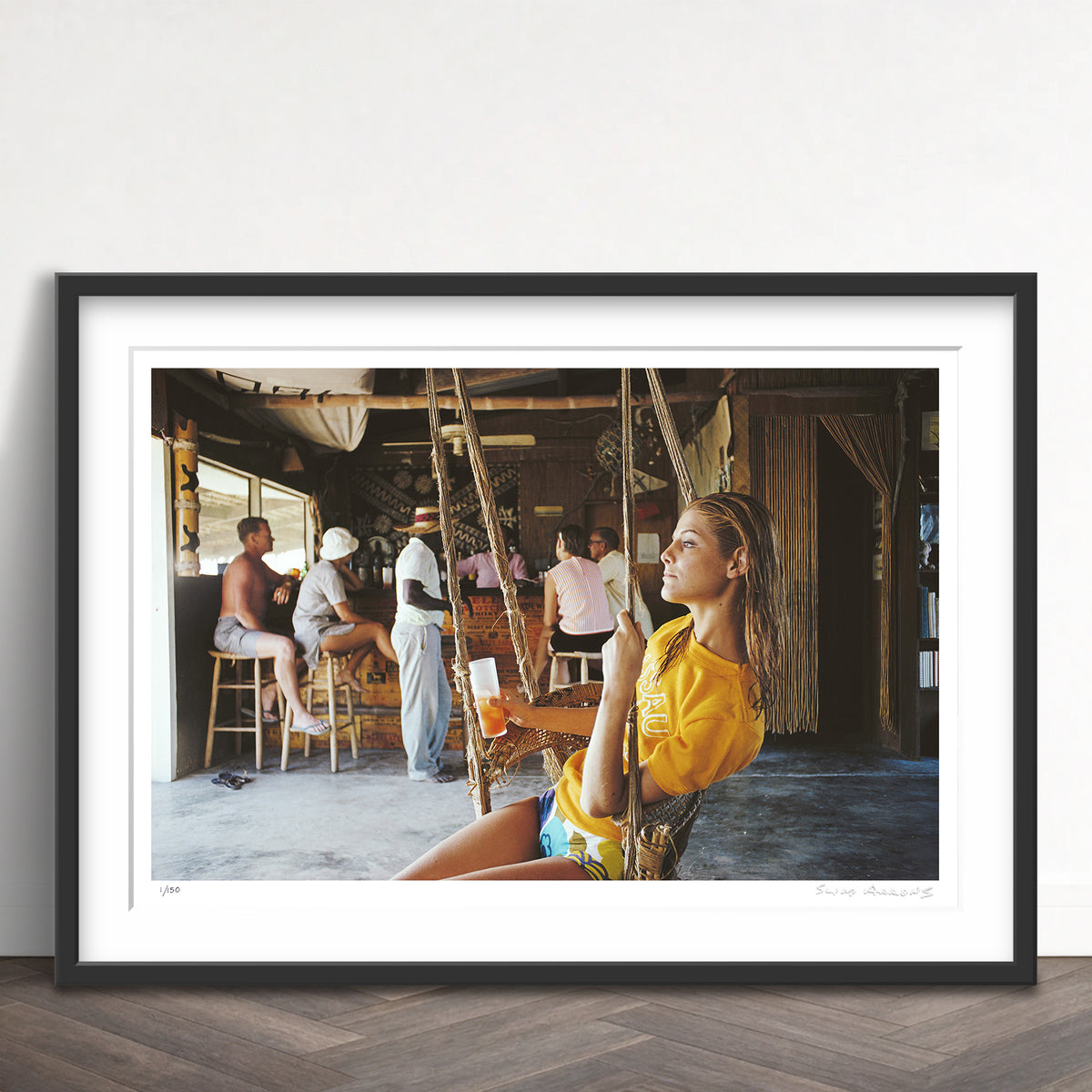 Slim Aarons Limited Edition Estate Stamped life in the bahamas limited edition 114211582 Framed