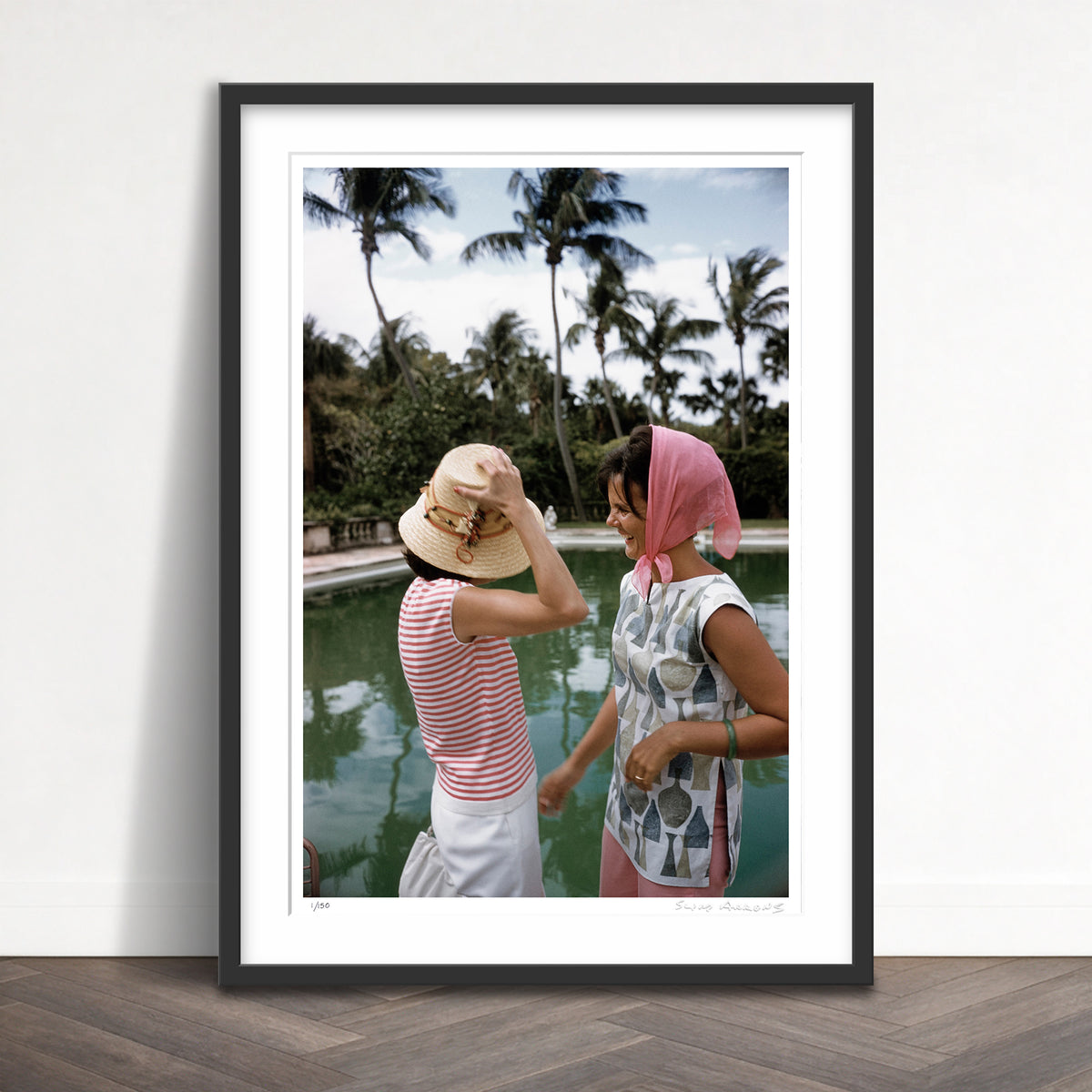 Slim Aarons Limited Edition Estate Stamped lilly pulitzer and florence flo pritchett smith limited edition 2190197878 Framed
