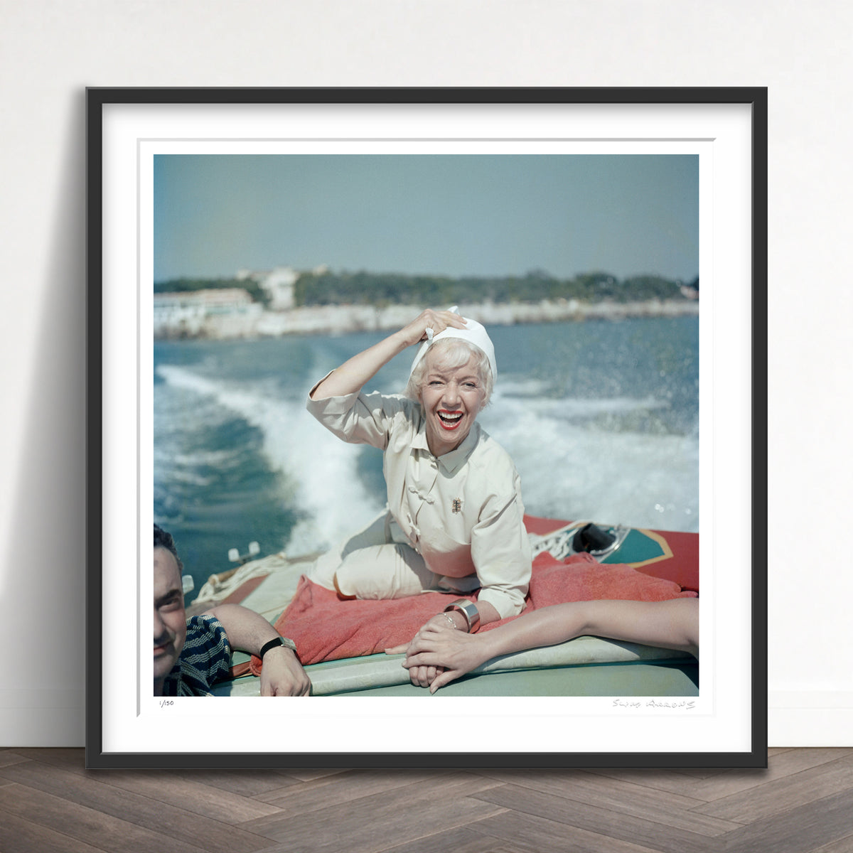 Slim Aarons Limited Edition Estate Stamped lily on the riviera limited edition 3165691 Framed