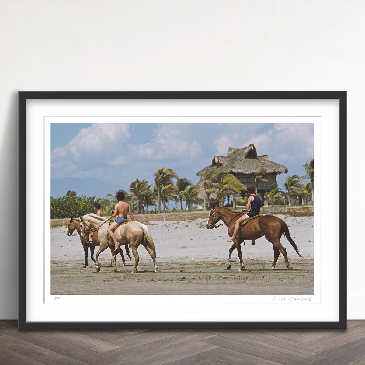 Slim Aarons Limited Edition Estate Stamped little beach house acapulco limited edition 554350527 Framed