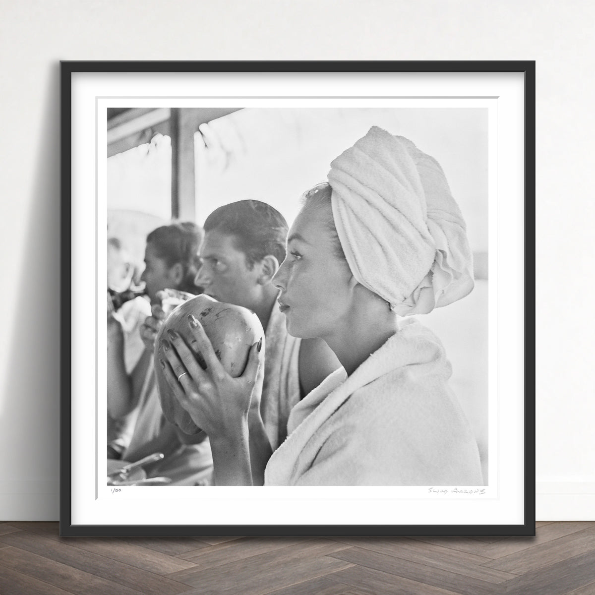 Slim Aarons Limited Edition Estate Stamped liz pringle refreshments in jamaica limited edition 1324733102 Framed