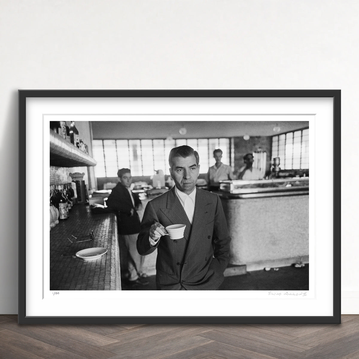Slim Aarons Limited Edition Estate Stamped lucky luciano 1 limited edition 2716598 Framed