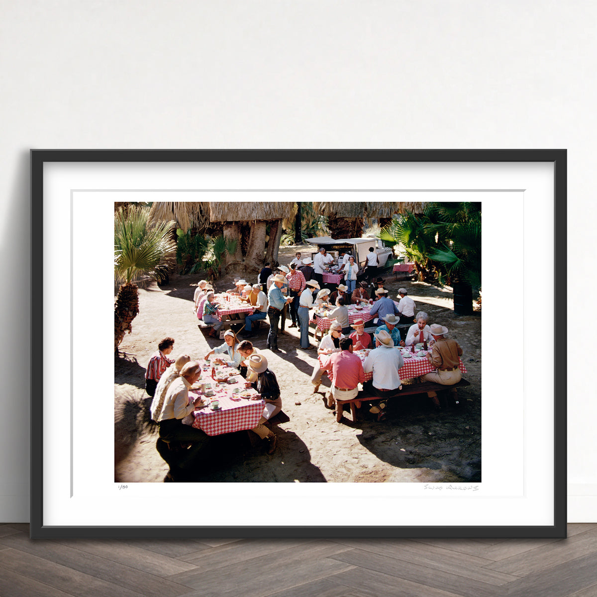 Slim Aarons Limited Edition Estate Stamped lunch al fresco limited edition 52021111 Framed