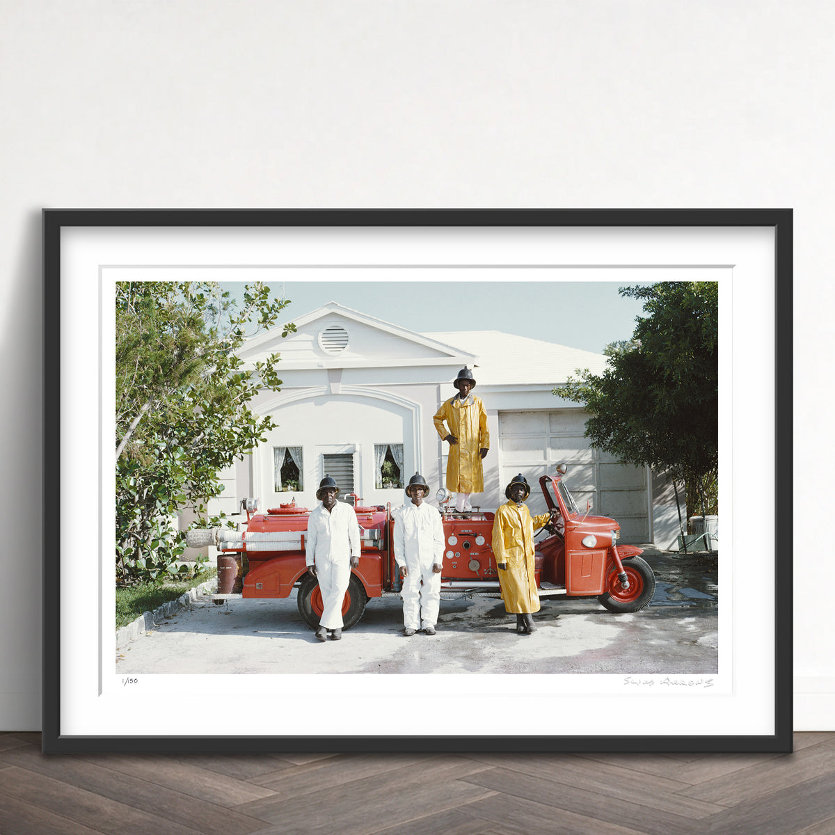 Slim Aarons Limited Edition Estate Stamped lyford cay fire service limited edition 670809721 Framed