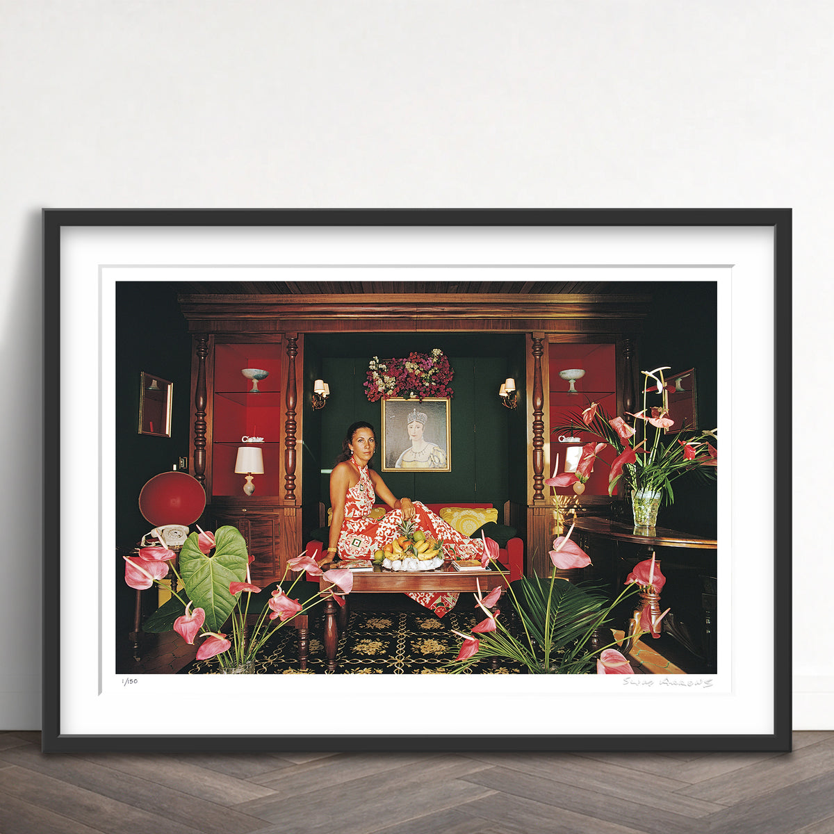 Slim Aarons Limited Edition Estate Stamped mady de la houssaye limited edition 95738189 Framed