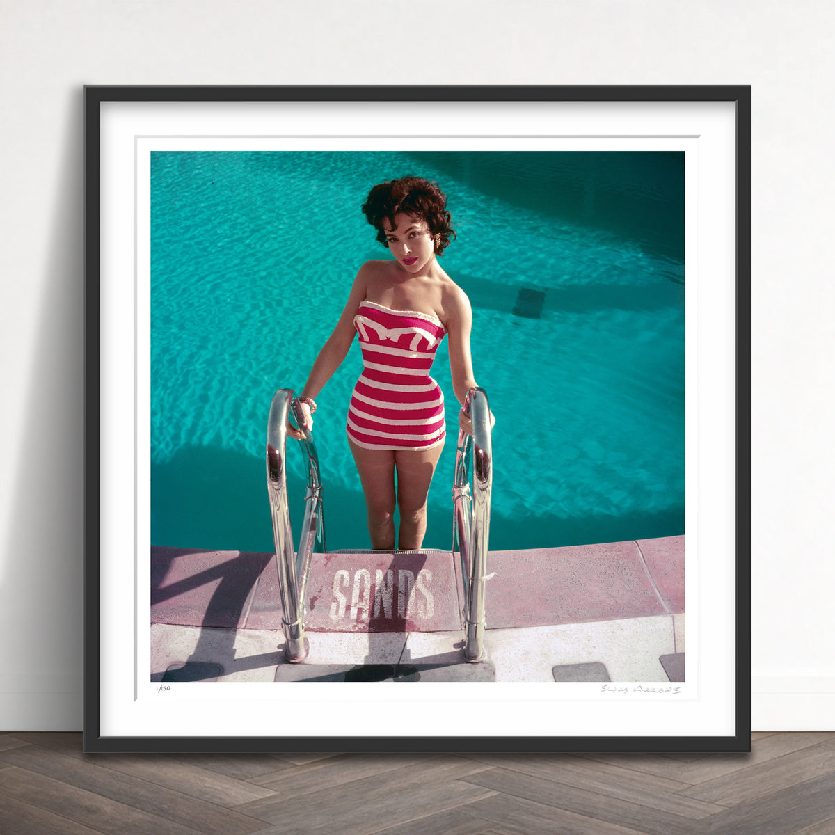 Slim Aarons Limited Edition Estate Stamped mara lane limited edition 3165098 Framed