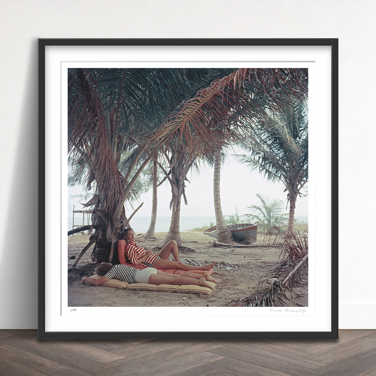 Slim Aarons Limited Edition Estate Stamped marsha gayle limited edition 973325570 Framed