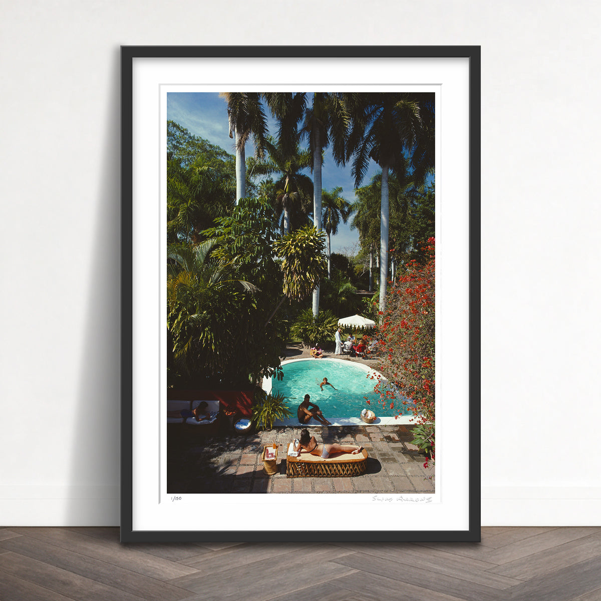 Slim Aarons Limited Edition Estate Stamped mazatlan mansion limited edition 84107576 Framed
