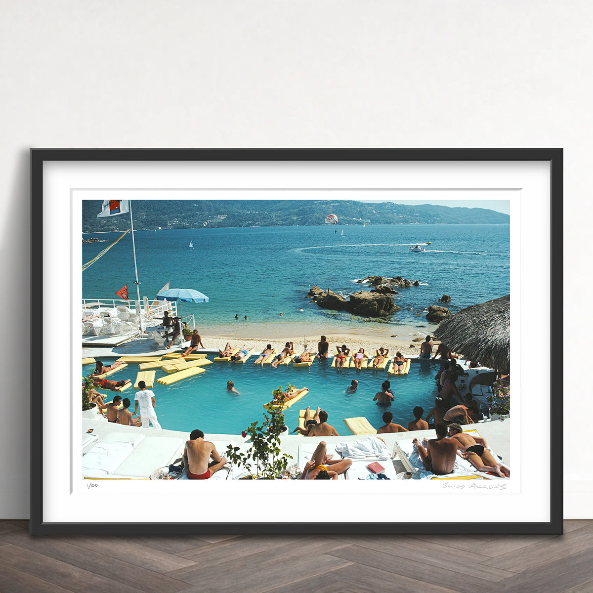Slim Aarons Limited Edition Estate Stamped mazatlan seaside limited edition 77443932 Framed