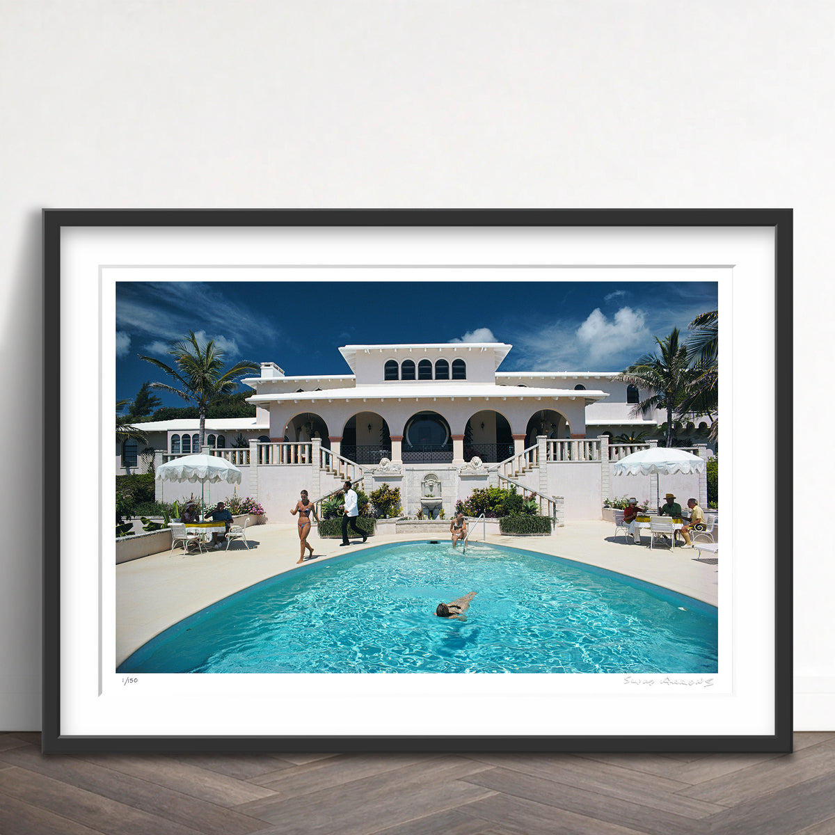 Slim Aarons Limited Edition Estate Stamped mcmartin villa limited edition 95738182 Framed