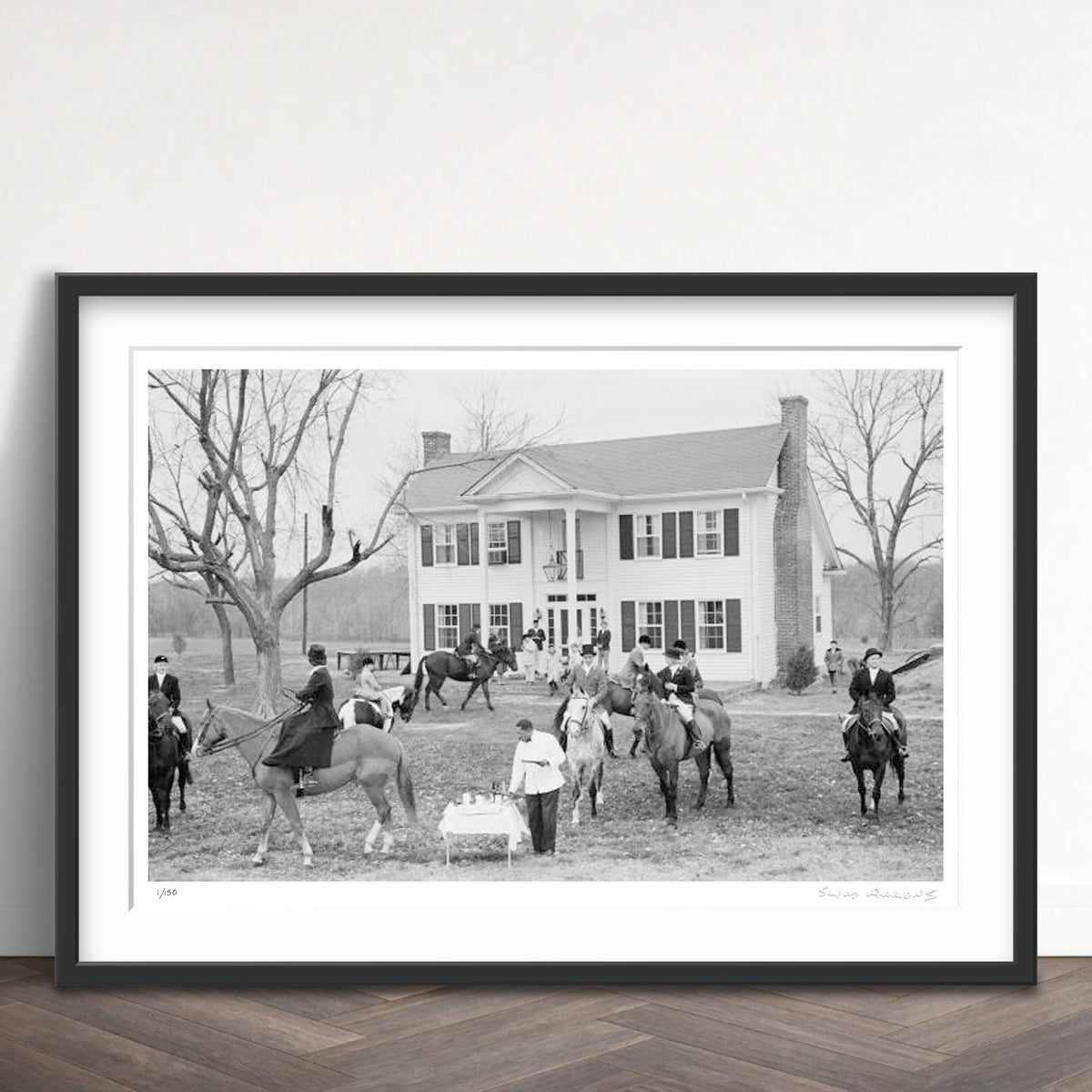 Slim Aarons Limited Edition Estate Stamped missouri hunt limited edition 84989949 Framed
