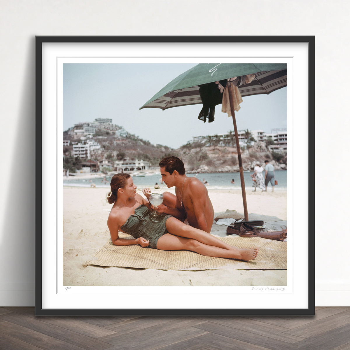 Slim Aarons Limited Edition Estate Stamped model friend limited edition 3163198 Framed