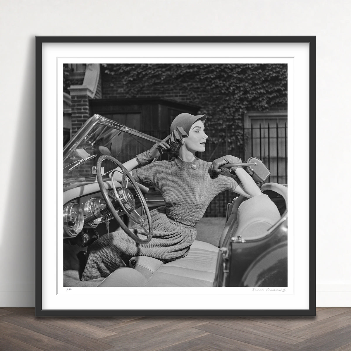 Slim Aarons Limited Edition Estate Stamped modelling for saks fifth avenue limited edition 1324732855 Framed
