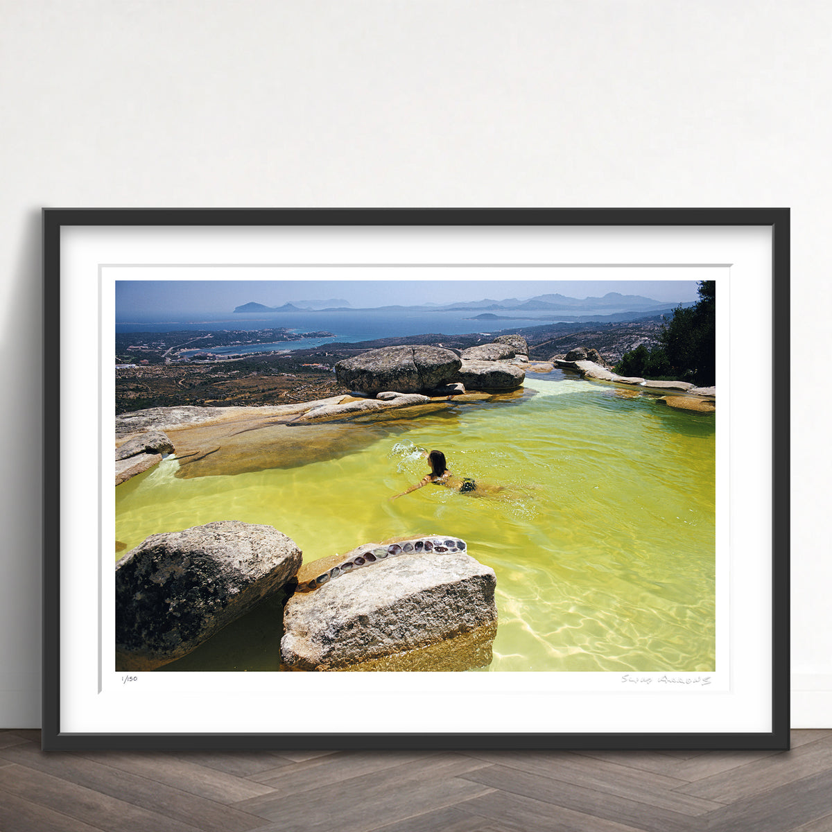 Slim Aarons Limited Edition Estate Stamped monte mano 2 limited edition 669618675 Framed