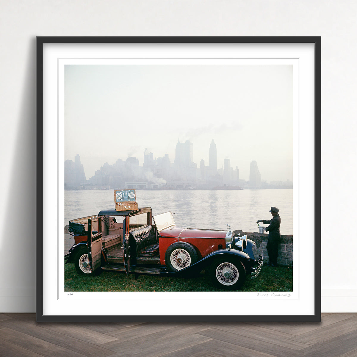 Slim Aarons Limited Edition Estate Stamped new york picnic limited edition 2716847 Framed