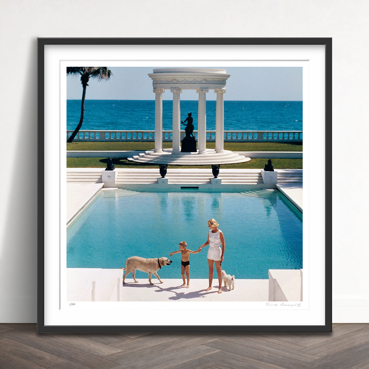 Slim Aarons Limited Edition Estate Stamped nice pool limited edition 2716665 Framed