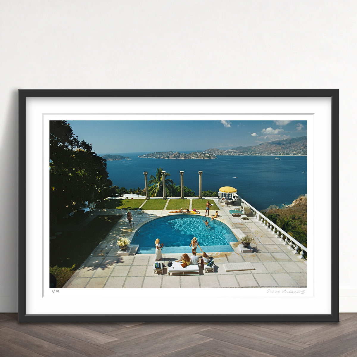 Slim Aarons Limited Edition Estate Stamped nirvana limited edition 2668228 Framed